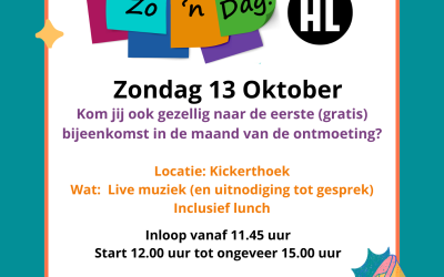 Start Zo’n Dag 13 oktober